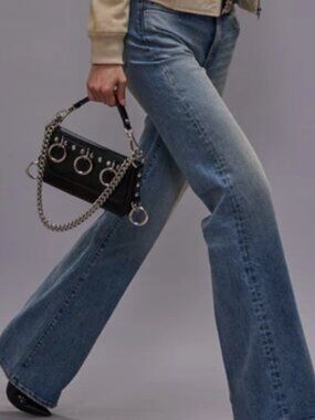 NWT R13 Women's Jeans Charlotte High Rise NWT MERIN BLUE Size 29 NEW W/ TAGS